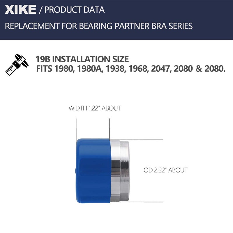 XIKE Replacement for Bearing Partner Bra 19B, 17B, 23B, 70019/17/23, Fits 1980, 1980A, 1938, 1968, 2047, 2080, 2080, 1781, 1810, 2328, 2441, 2717, 2562, 2240. - Image 2